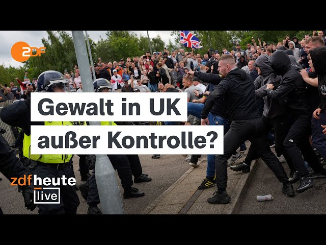 ⁣Rechtsextreme Ausschreitungen eskalieren weiter, wie ist die Situation einzuordnen? | ZDFheute live