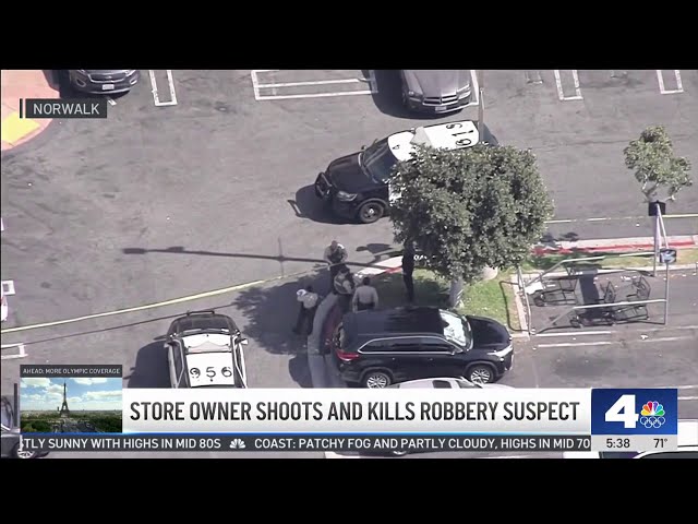 Store owner shoots and kills robbery suspect