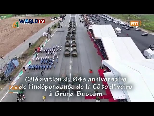 Côte d'Ivoire - An 64 : Célébration du 64e Anniversaire de l'Indépendance à Grand-Bassam