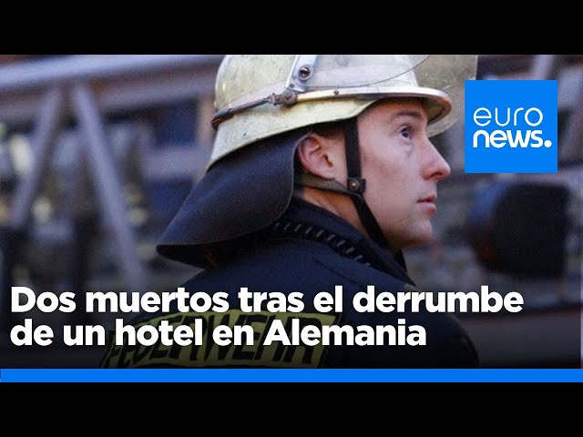 ⁣Dos muertos y varias personas atrapadas tras el derrumbe de un hotel en Alemania