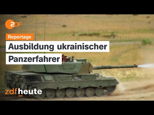 ⁣Reportage: So werden ukrainische Panzerfahrer in Deutschland ausgebildet