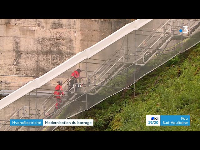 Le barrage de Fabrèges, en vallée d'Ossau, sous haute surveillance.