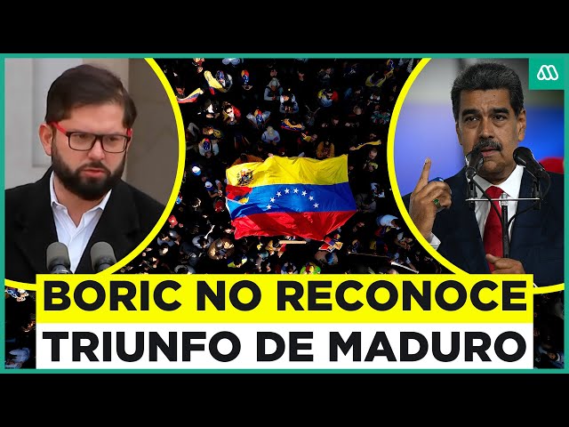 ⁣"Chile no reconoce el triunfo autoproclamado de Maduro": Boric se refiere a situación en V