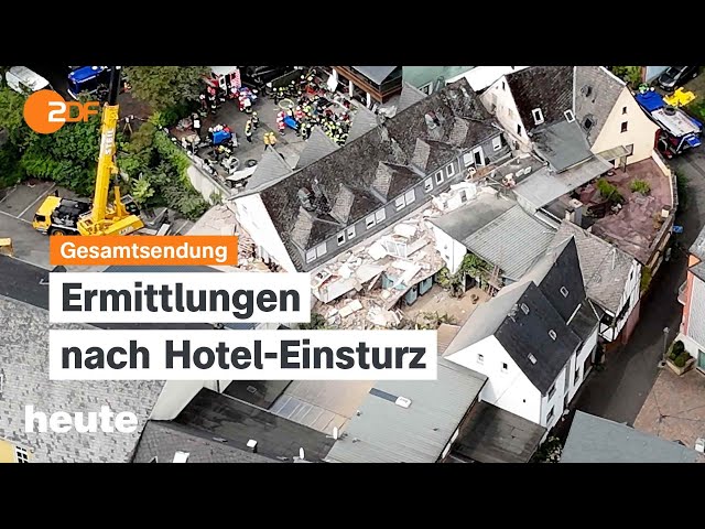 heute 19:00 Uhr vom 07.08.2024 Hotel-Einsturz an der Mosel; Kämpfe in Kursk; Harris und Walz