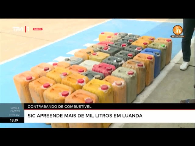 ⁣Contrabando de Combustível SIC apreende mais de mil litros em Luanda