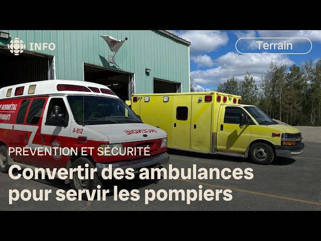 ⁣Une ambulance convertie pour servir les pompiers d'une petite municipalité