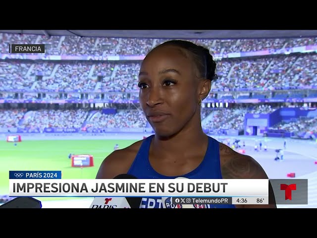 ⁣Impresionante el debut de Jasmine Camacho Quinn en Paris 2024