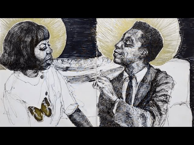 ⁣Traveling exhibit ‘Frontline Prophet: James Baldwin’ makes last U.S. stop at The Wright Museum