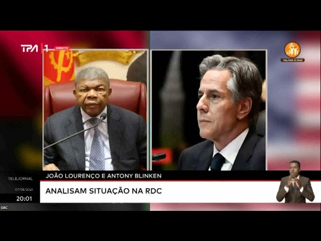 João Lourenço e Antony Blinken Analisam situação na RDC