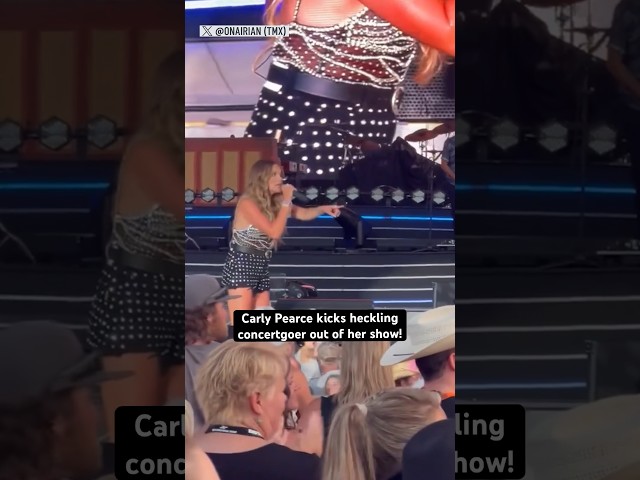 ⁣Country singer Carly Pearce kicks heckling concertgoer out of Minnesota show 