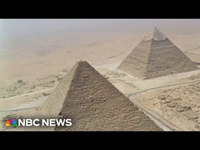 ⁣Research suggests Egyptian pyramids were built with water