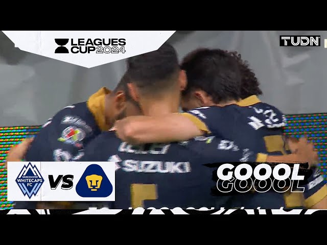 ⁣¡TODO SUYO! Gran gol de 'Chino' Huerta | Whitecaps 0-1 Pumas | Leagues Cup 2024 | TUDN