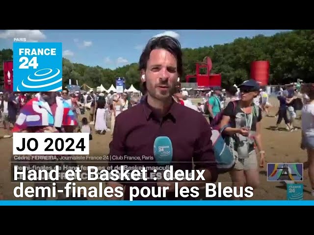 ⁣JO 2024 : demi-finales de Handball et Basket, le Club France derrière les Bleus • FRANCE 24