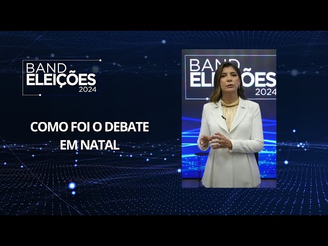 ⁣Debate da Band em Natal reúne três candidatos