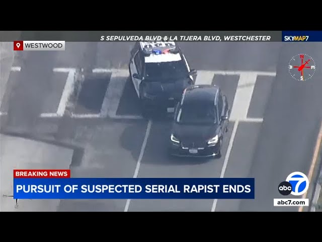 ⁣Chase: Suspect dodges spike strips, PIT maneuvers during LA pursuit