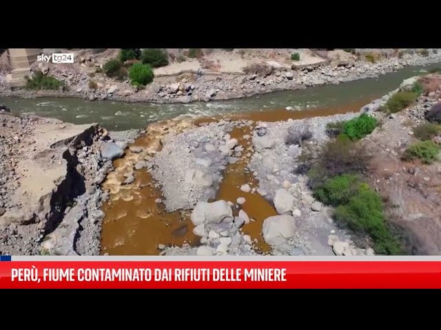 ⁣Perù, fiume contaminato dai rifiuti delle miniere