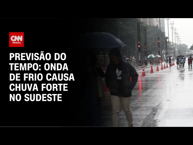 Previsão do tempo: onda de frio causa chuva forte no sudeste | CNN NOVO DIA