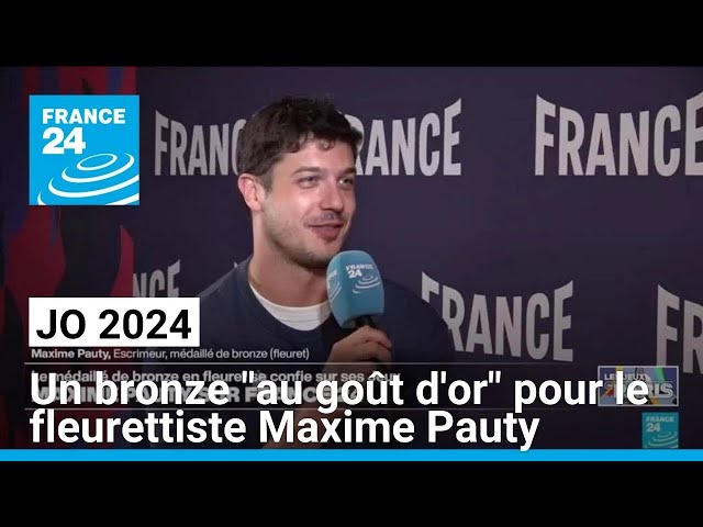 JO 2024: la médaille de bronze a «un goût d'or» pour le fleurettiste français Maxime Pauty