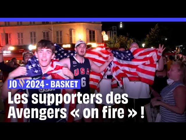 JO 2024 : Les supporters team USA « on fire » après la victoire de leur équipe face à la Serbie