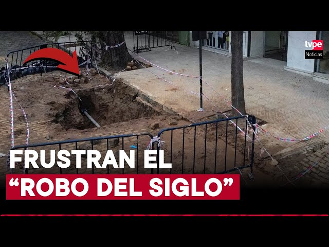 ⁣El "robo del siglo" que no fue: descubren túnel cerca de un banco en Argentina