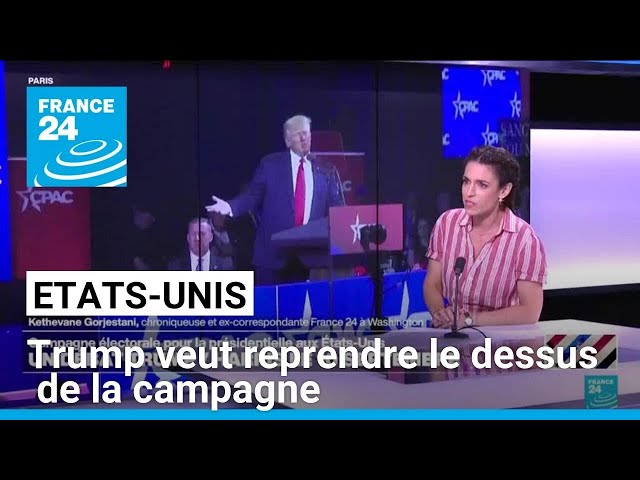 Etats-Unis : Donald Trump essaye de reprendre le dessus de la campagne • FRANCE 24