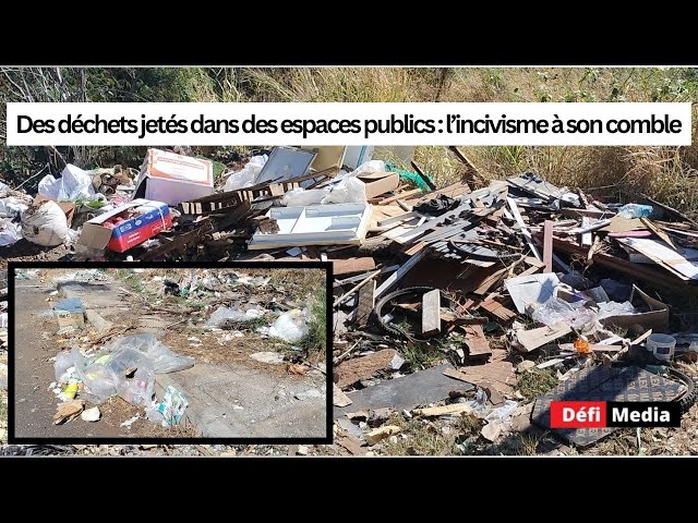 ⁣Pollution - Des déchets jetés dans des espaces publics : l’incivisme à son comble