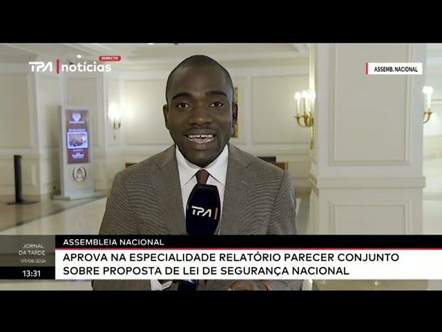 AN - Aprova na especialidade relatório parecer conjunto sobre proposta de lei de Segurança Nacional