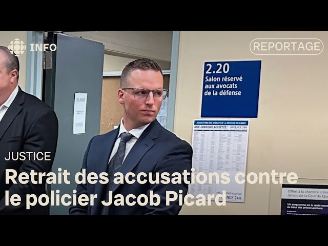 ⁣Le policier du SPVQ Jacob Picard blanchi au palais de justice de Québec