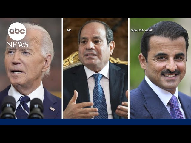 ⁣US, Qatar and Egypt push for renewed negotiations between Israel and Hamas