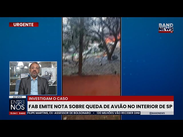 FAB emite nota sobre queda de avião em Vinhedo (SP)