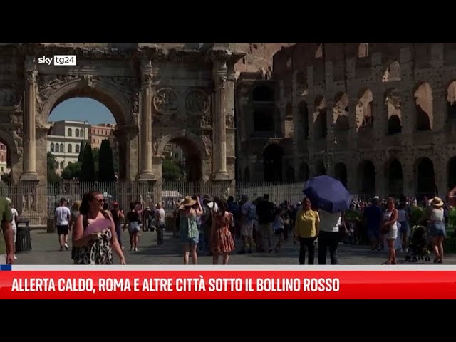 ⁣Allerta caldo, Roma e altre città sotto il bollino rosso