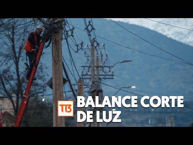 Autoridades realizan balance sobre cortes de luz; 64.997 clientes siguen sin servicio en Chile