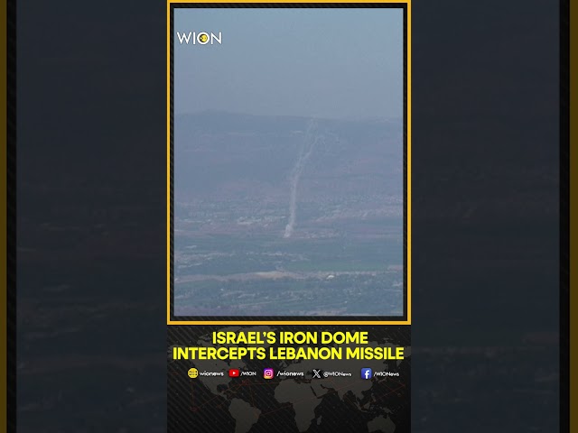 ⁣Israel's Iron dome system intercepts Lebanon missile | WION Shorts