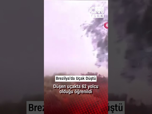 Brezilya'da Yolcu Uçağı Düştü! Tam 62 Yolcu Taşıyordu...