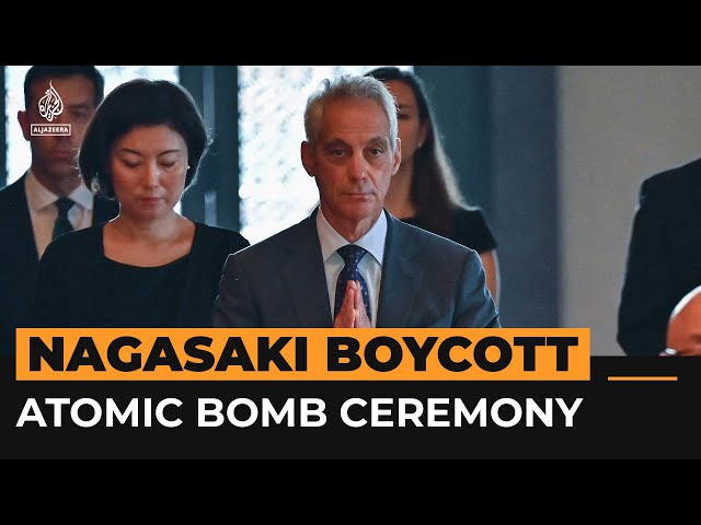 ⁣US ambassador leads boycott of Nagasaki atomic bombing ceremony | AJ #Shorts