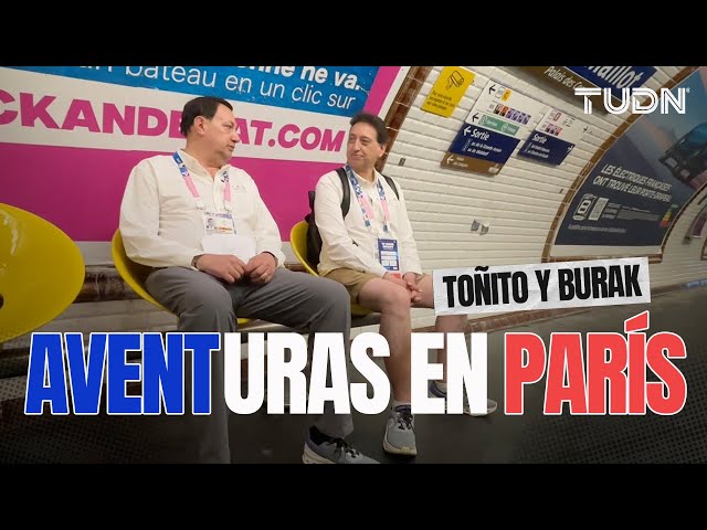 LOS AMIGOS EN EL METRO  Un día con Toño y Enrique en Paris 2024 | TUDN