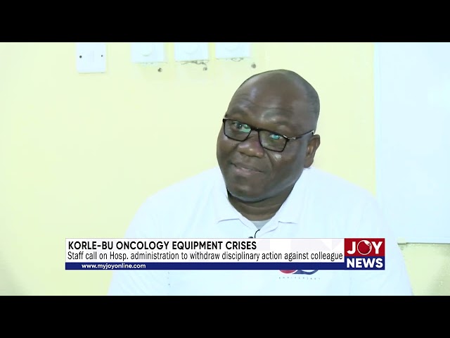 ⁣Staff call on Hosp. administration to withdraw disciplinary action against colleague. #JoyNews