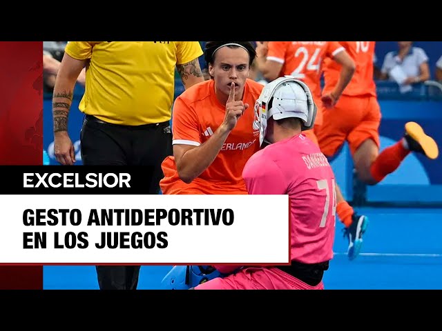 Gesto antideportivo en los Juegos