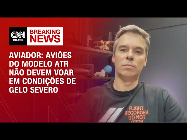 Aviador: Aviões do modelo ATR não devem voar em condições de gelo severo | CNN 360