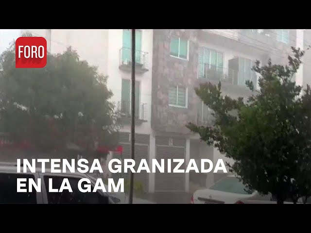 Se registra granizada en la Alcaldía Gustavo A. Madero, CDMX - LAs Noticias