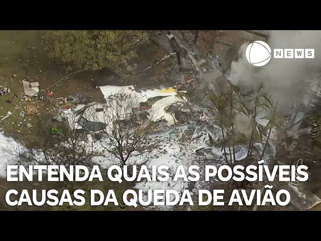 ⁣Entenda como formação de gelo pode ter causado queda de avião