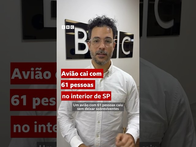 O que se sabe sobre o avião que caiu com 61 pessoas a bordo em Vinhedo  #BBCBrasil