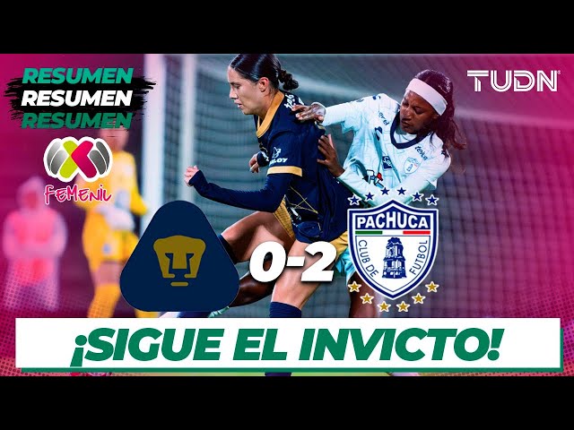 Resumen y goles | Pumas 0-2 Pachuca | Liga Mx Femenil AP2024-J5 | TUDN