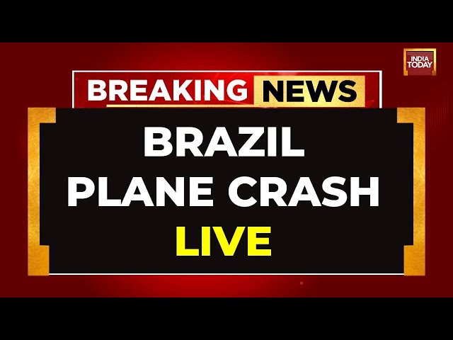 ⁣Brazil Plane Crash LIVE : Plane Spirals Downward with 62 People Onboard! | LIVE News Updates