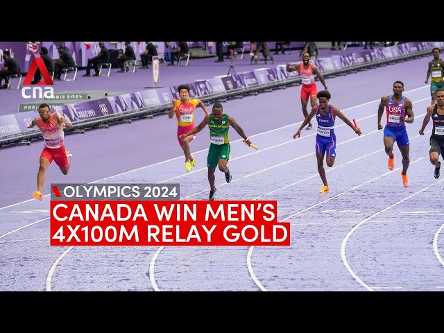 Paris Olympics: Canada win men’s 4x100m relay while US get disqualified for messed up changeover