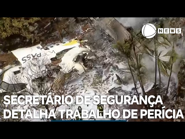 Secretário de Segurança de Vinhedo detalha trabalho de perícia no local do acidente aéreo