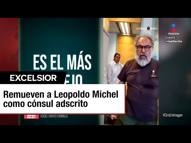 SRE remueve a Leopoldo Michel Díaz por escándalo diplomático en Shanghái