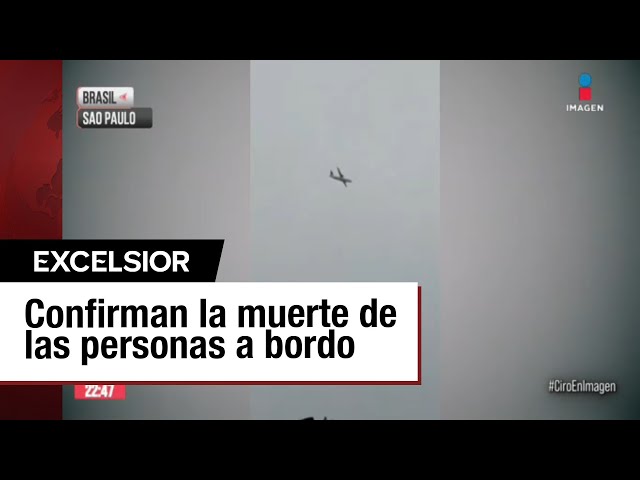 ⁣Mueren las 61 personas a bordo de un avión brasileño al estrellarse