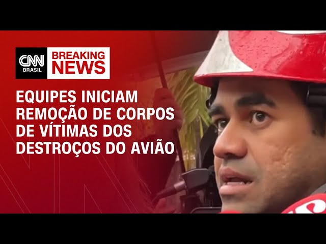 Equipes iniciam remoção de corpos de vítimas dos destroços do avião  | CNN NEWSROOM