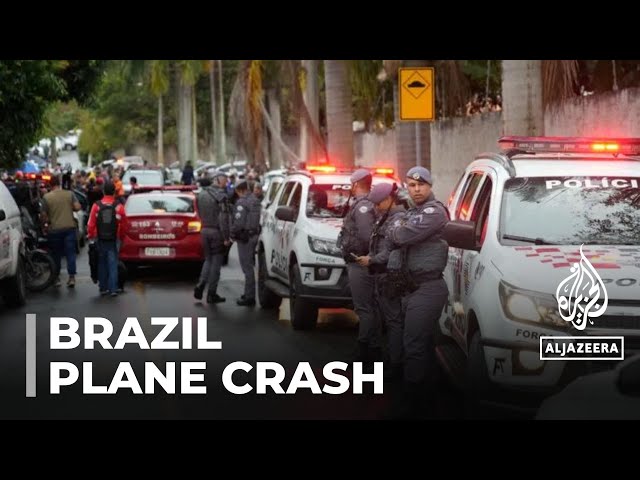 Plane crashes in Brazil’s Sao Paulo state, all 61 on board killed